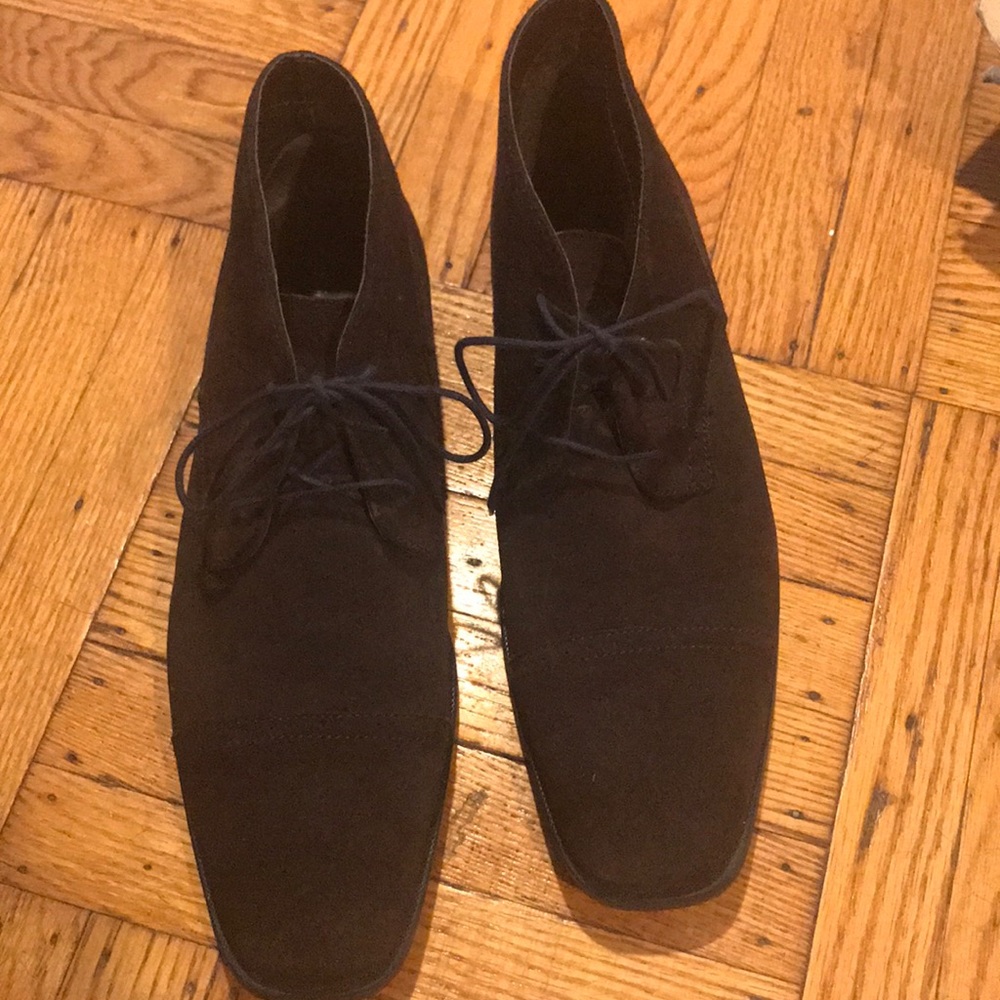Men’s brown suede Calvin Klein Shoe Boots.